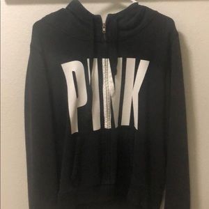 PINK Zip-Up with Hoodie
